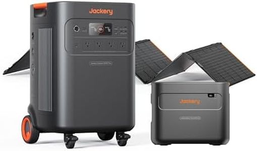 Jackery Solar Generator 5000 Plus Portable Power Station with Extra Battery and 500W, 10kWh LFP Battery, 7200W AC Output Solar Generator for Home Use, Emergency Backup