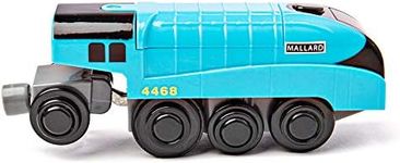 Bigjigs Rail, Mallard Battery Operated Toy Train, Train Set, Battery Trains for Wooden Track, Bigjigs Train, Battery Trains, Wooden Train Track Accessories, Motorised Train for Wooden Track