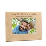 Personalised Uncle Picture Frame/Engraved Uncle Photo Frame/Uncle Gifts For Birthday/Best Uncle Gifts From Nephew And Niece - 6x4 7x5 8x6