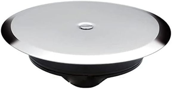 Saraoriginalshop Tappo per Sifone Pozzetto a Pavimento ad Espansione Piattello Piastra Acciaio con Vite integrata Diam. 100 mm Coperchio Scarico Bagno Made in Italy