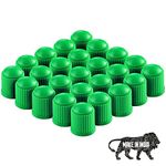 AUTOFRILL 20 Pcs Car Wheel Universal Tire Stem Covers for Cars, SUVs, Bike and Bicycle, Trucks, Motorcycles Heavy Duty Valve Cap Stem Air Valve Caps (Pack of 20) (Green)