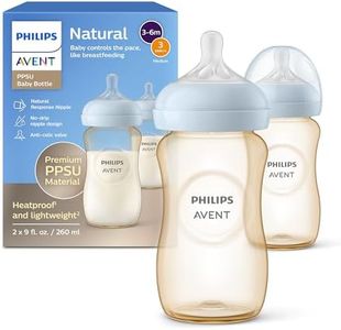 Philips Avent Natural PPSU Baby Bottles, Medium Flow, 9 oz, BPA-Free