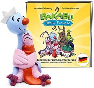 tonies Personaggio audiolibro per cassapanca canzoni per bambini Bakabu migliori amici audiolibro e canzoni per la promozione linguistica per bambini dai 3 anni in su tempo di gioco circa 37 minuti