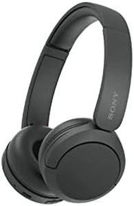 Sony WH-CH520 Best Wireless Bluetooth On-Ear Headphones with Microphone for Calls and Voice Control, Up to 50 Hours Battery Life with Quick Charge Function, Includes USB-C Charging Cable - Black