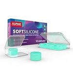 Alpine SoftSilicone Mouldable Silicone Putty Ear Plugs - Noise Reducing Earplugs for Sleeping, Swimming, & Concentrating - Comfortable Snoring Solution - 28dB Attenuation - 12 Pack Silicone Ear Plugs