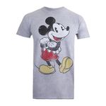 Disney Men's Vintage Mickey T Shirt, Sports Grey, M UK