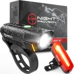 [NEW 2024] BX-400 USB-C Bike Light Set - Long Lasting Front and Back Lights, 12 Hrs Max for Night Riding, Cycling Safety, Best Headlight & Taillights Rear for Road Mountain