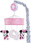 Lambs & Ivy Disney Baby Minnie Mouse Musical Crib Mobile, Pink/Gray