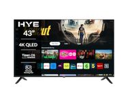 43 Inch TV QLED UHD Smart Television with Frameless Design, Bluetooth TV with Voice Control, Freeview, Wi-Fi, HDMI & USB Ports, Gaming Hub – 43QLEDS2008E