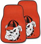 FANMATS - 5637 NCAA University of Georgia Bulldogs Nylon Face Carpet Car Mat 18"x27"