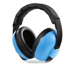 Baby Ear Protection Noise Cancelling Headphones, Comfortable and Adjustable Noise Reduction Earmuffs, Infants Hearing Safe Protect Headphone, for Concerts Fireworks, 0-5 Years Baby and Kids (Blue)