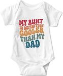 listery Aunt Cool Than Dad Baby Boy Clothes onesise Unisex Funny Baby Girl Baby Bodysuit 0-12 months