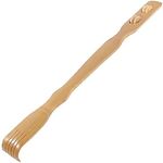 Wooden Bamboo Massager Back Scratcher with Body Stick Roller for Neck/Back/Shoulder Massage Great Gift HTUK