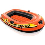 KidsZeeNie®• KidsZeeNie® 1 Person Inflatable Portable Boat| Flood Rescue, Adventure, Rafting, Fishing, with Oars| Perfect for Kids| Provides Fun and Enjoyment to Persons (Explorer Pro 100)