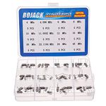 BOJACK 12 Values 60 Pcs Quartz Crystal Oscillator 4 MHz, 4.096 MHz, 6 MHz, 8 MHz, 10 MHz, 11.0592 MHz, 12 MHz, 16 MHz, 20 MHz, 22.1184 MHz,24 MHz,48 MHz Crystal Resonators Assortment Kit