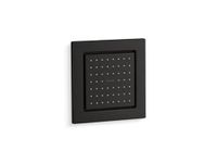 Kohler, 8002-BL, WaterTile Square Single Square Metal Body Spray – with 54 Rubber Spray Nozzles, Matte Black