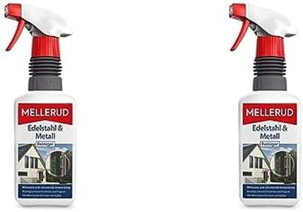 Mellerud Edelstahl & Metall Reiniger – Wirkungsvolles Spray gegen Fett, Öl, Fingerabdrücke und vieles mehr für Metall-Oberflächen im Innen- und Außenbereich – 1 x 0,5 l (Packung mit 2)