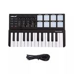 IMEISH MIDI Controller, Portable Mini 25-Key USB Keyboard and Drum Pad MIDI Controller