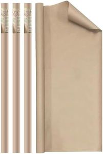 BAZIC Products Natural Kraft Paper Roll 30" X 14 ft., All-Purpose Brown Gift Wrap Paper, Wrapping Packing Shipping Dunnage, 100% Recycled Material, 36-Roll