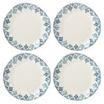 Lenox Blue Bay 4-Piece Set Dinner Plates, 6.45 LB, White