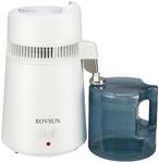 ROVSUN【Upgraded】1.6 Gallon/6L Countertop Water Distiller with Flame-Retardant Material & BPA-Free Container, Home Distilled Water Machine Maker Distilling Water Purifier, Stainless Steel Interior