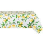 DII Lemon Bliss Outdoor Tabletop, Collection Stain Resistant & Waterproof, Tablecloth, 60x84