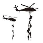 22x22" Helicopter Army Soldier Wall