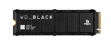 WD_BLACK SN850P 1TB PS5 SSD, Officially licensed for Playstation PS5 consoles, PS5 expansion card, Speeds up to 7300 MB/s, M.2 2280 PCIe NVMe, Exclusive Heatsink Design, Internal gaming SSD, Black