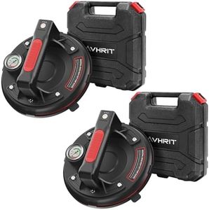 Avhrit Ventosa Eléctrica de 8 Pulgadas, Ventosas de Vidrio para Levantar Grandes Vidrios, Capacidad de Carga de 500 lbs, Elevador de Vidrio Recargable para Parabrisas, Ventanas, Azulejos (Par dos)