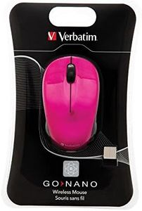 Verbatim GO Nano Wireless Mouse, Hot Pink 49043