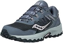 Saucony Women's Versafoam Excursion Tr13 Trail Running Shoe, Grey/Orchid, 7.5 M US