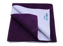 Cozymat Reusable Underpad Washable Incontinence Bed Pad Overnight Sheet, Underpad Mattress Protection for Baby, Elderly & Patient Care (Plum, Large (140cm x 100cm))