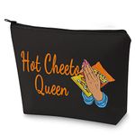 WZMPA Corncob Food Cosmetic Bag Food Fans Gifts Hot Queen Makeup Zipper Pouch Bag For Friend family, Hot Queen BL, Cosmetic Bag