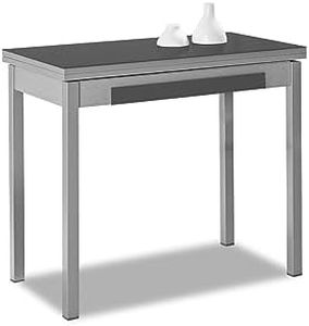 ASTIMESA Tipo Libro Mesa de Cocina, Metal, Grafito, 80x40cm