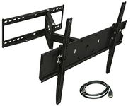 Mount-It! TV Wall Mount Full Motion | Center and Corner Installation | Tilt, Extend, Articulating TV Wall Bracket | Fits up to 65 Inch TVs (MI-346L)