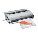 Caso VC300 Vacuum Sealer - Vacuum Device, Food Stays Fresh Up to 8x Longer - Natural Storage without Preservatives, Double 30 cm Long Weld, Adjustable Vacuum Strength, IncludesFoil Box and Cutter Includes2 Professional Foil Rolls & Tube for Vacuum Containers