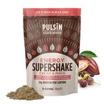 Pulsin - Cacao and Maca Vegan Supershake - Protein Blend - Plant Based Vegan Energy Support Protein Powder - Gluten and Free Dairy Free - 300g - 10 Servings