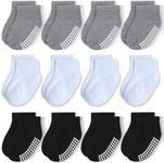 JAKIDAR 12 Pairs Baby Socks Non-Sli