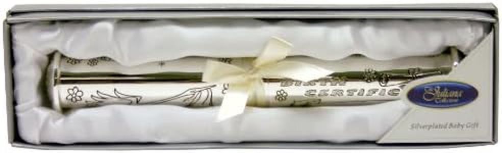 Silver Plated Birth Certificate Holder by Widdop Bingham