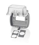 Leviton 5981-UCL While-in-Use Cover for GFCI/Decora Duplex and Single Outlet, Horizontal, Clear