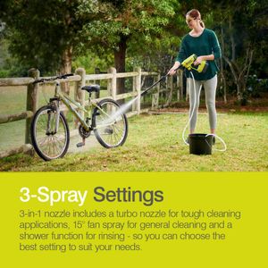 RYOBI 18V ONE+ Cordless Power Washer, 22 Bar – Bare Tool, Lime