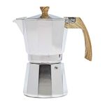 Primula Stovetop Espresso and Coffee Maker, Moka Pot for Classic Italian Style Café Brewing, Aluminum, Polished