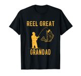 Fathers Day Shirt Reel Great Grandad Fishing Lover Gift T-Shirt