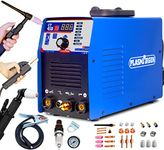 Pulse TIG Welder Plasma Cutter Stick Welder - CT418 3 in 1 Combo Pulse Tig Welding 160A TIG/MMA Welder Machine 40A Air Plasma Cutting Dual Voltage 110V/220V Inverter Portable Machine