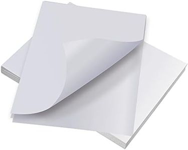 iLable 8.5" x 11" Full Sheet Sticker Paper for Laser & Inkjet Printers[300 Sheets,300 Labels]
