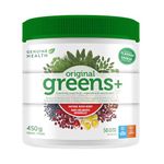 Genuine Health Greens+ Original, 50 servings, 450g, Superfoods, antioxidants and polyphenols to nourish and energize your body, Mixed berry flavoured powder, Dairy and gluten-free