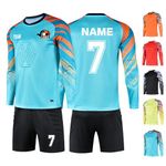 Custom Soccer Goalie Jersey Youth Adults Goalkeeper Jersey Personalized with Name Team Number Logo