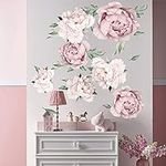 Pink Watercolor Peony Wall Decal Be