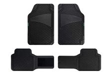 Goodyear GOD9016 PANAL Black Rubber Carpet with Velcro Bridge 1 Set of 4