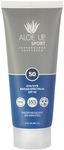 Aloe Up Sport Sunscreen Lotion SPF 50 - Broad Spectrum UVA/UVB Sunscreen Protector for Face and Body - With Hydrating Aloe Vera Gel - Non-Greasy - No White Cast - Reef Safe - Fragrance-Free - 3 Oz